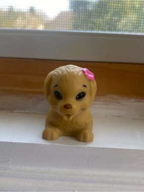 Barbie Squeeze Dog with Pink Flower 2016 Edition